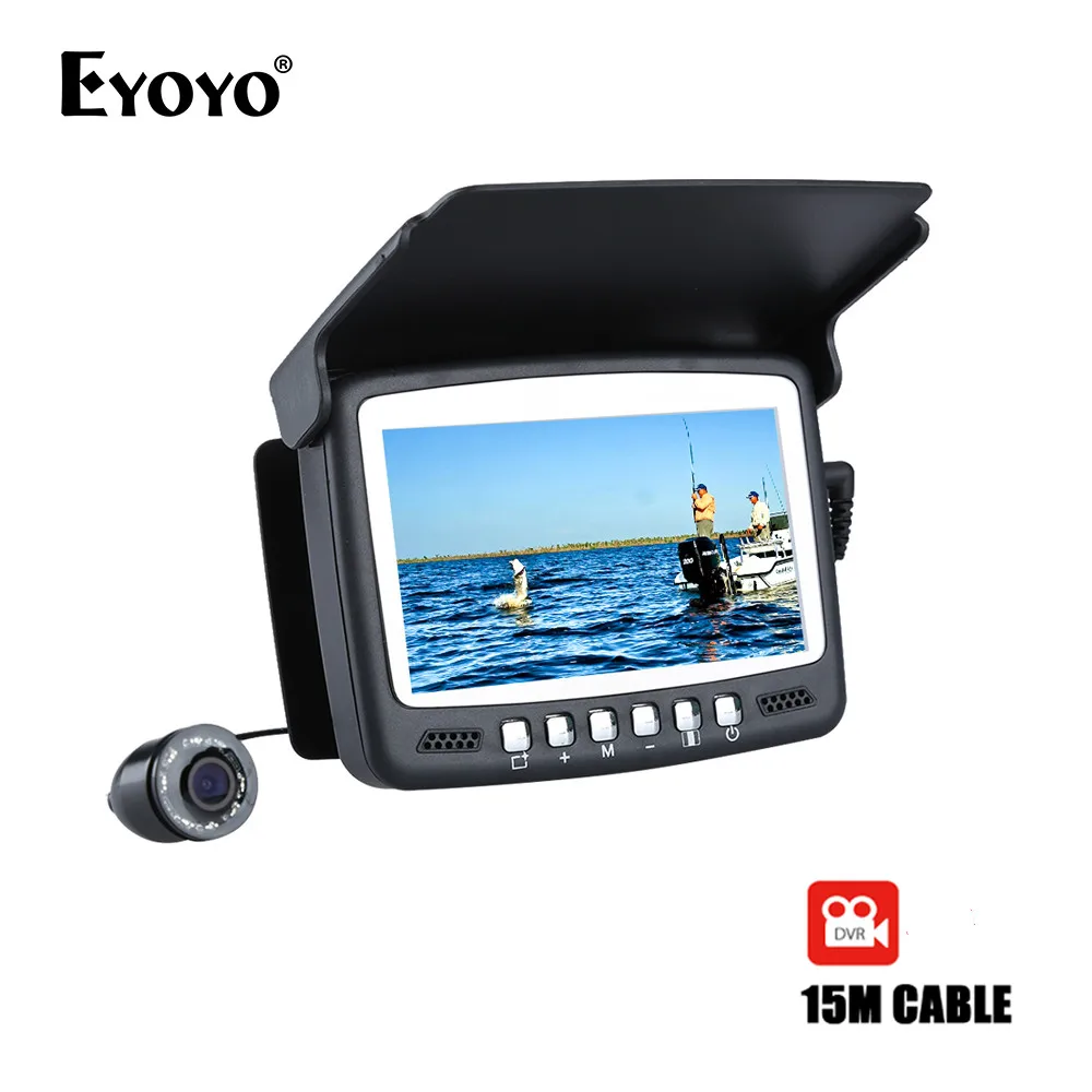Eyoyo оригинал 15 м инфракрасный рыбоискатель подводная камера 1000TVL подледный лов