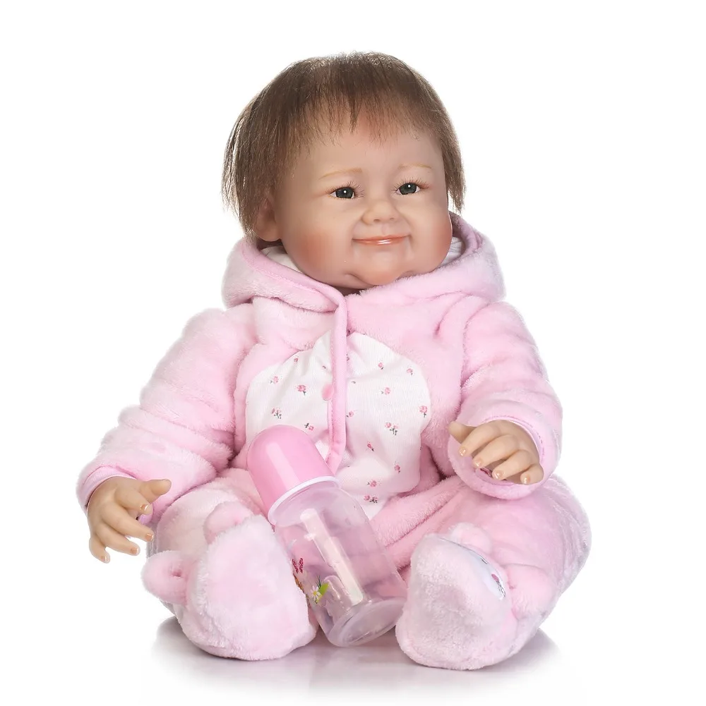 Кукла реборн силиконовая для девочек Реалистичная кукла ручной работы с корнями