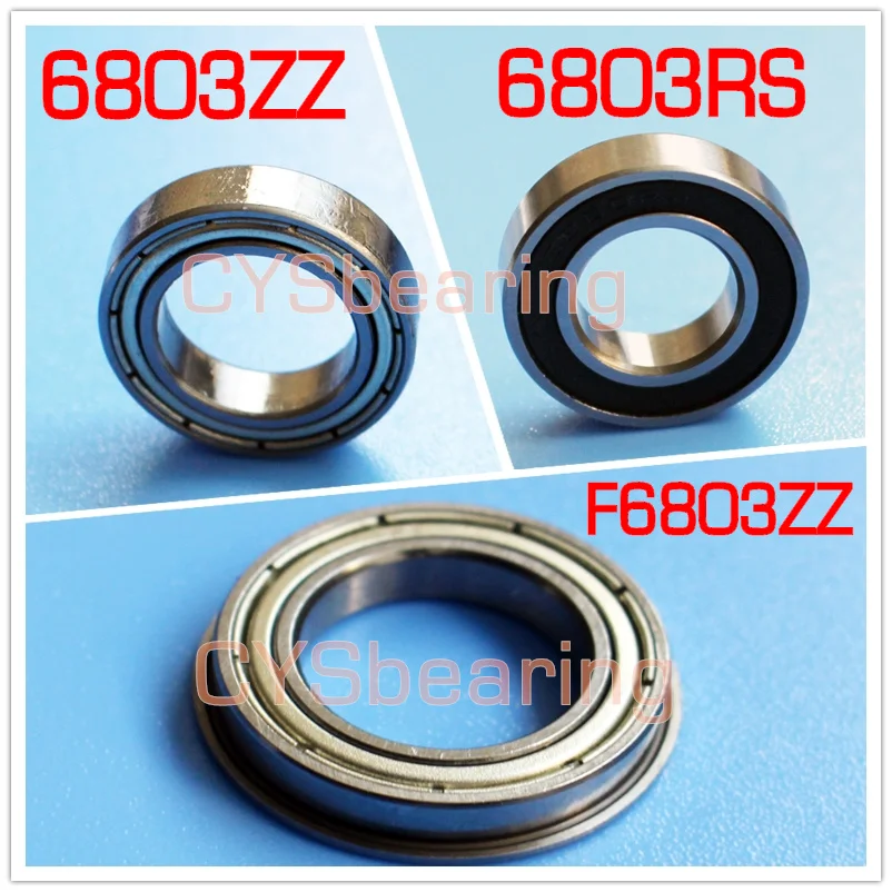 S6803ZZ S6803RS 17x26x5 мм 6803ZZ 61803 ZZ F6803ZZ фланцевый шарикоподшипник для велосипеда|bearing