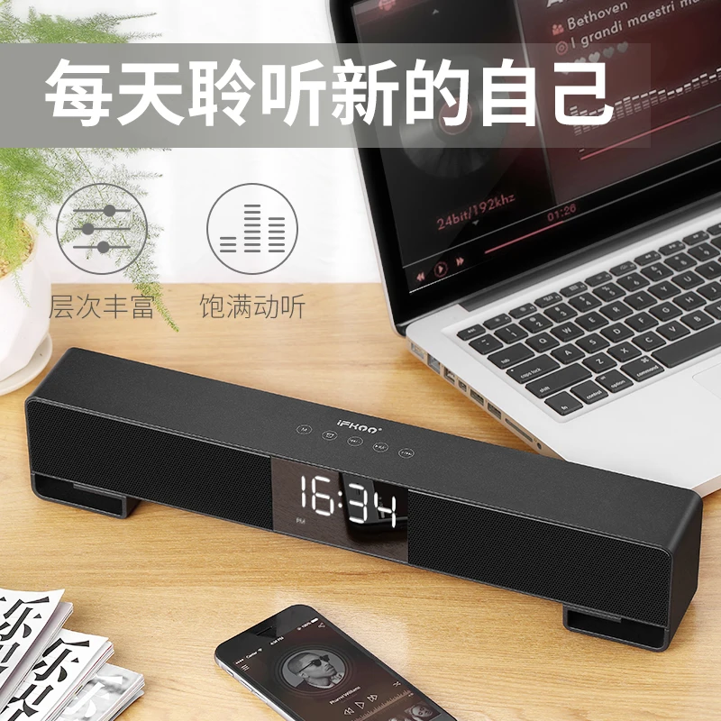 F4 умные часы беспроводные Bluetooth светодиодные цифровые будильник ночник