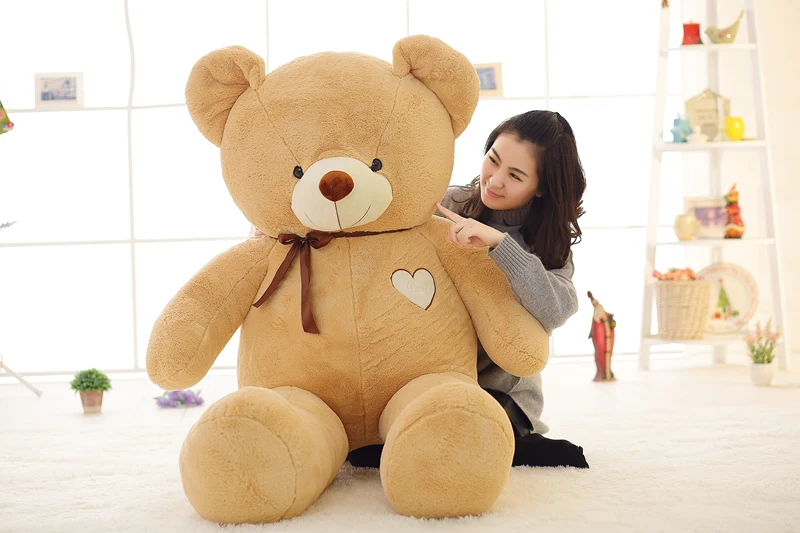 1pcs 120cm four colors big teddy bear skin coat plush toys stuffed toy baby toy Girlfriends birthday gifts Christmas gifts