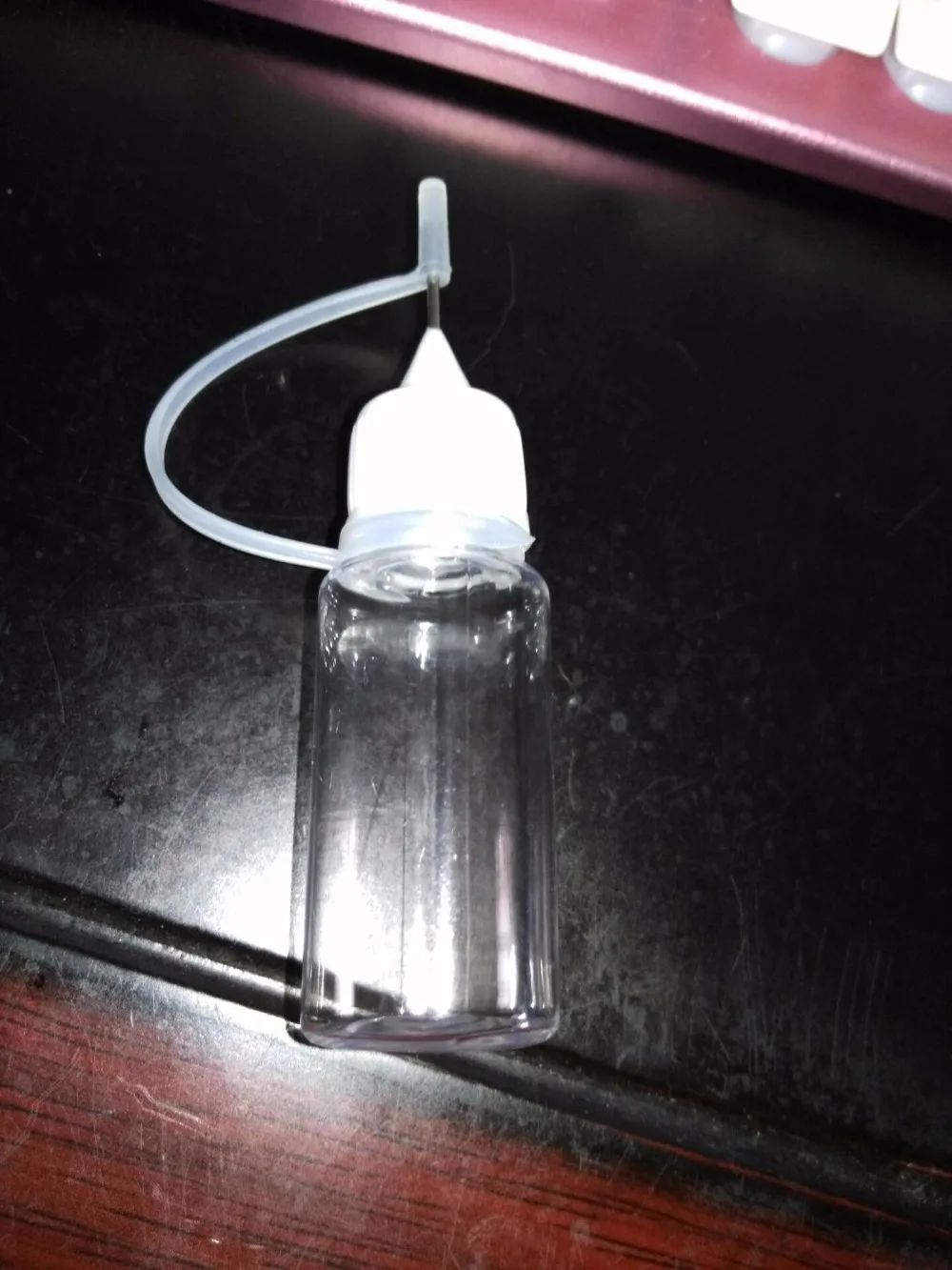 10 шт мл Новая форма PE e dropper бутылка с обычной винтовой крышкой и пластиковой иглой