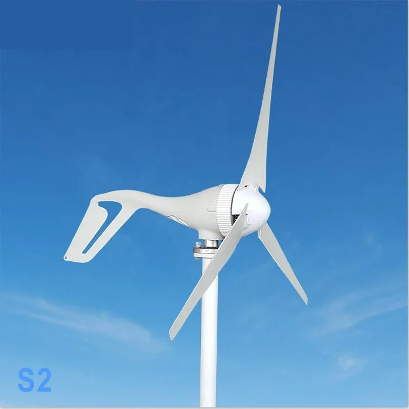 300W ветряной генератор 12V 2,0 м/с низкой скорости ветра Скорость старт, 3 лезвия 630 мм