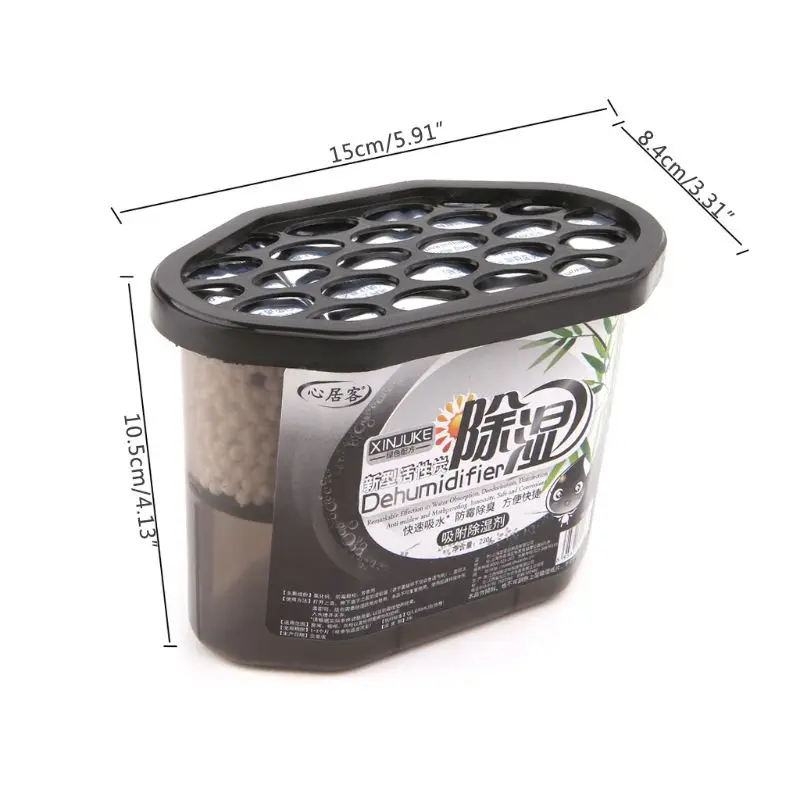 

500ml Dehumidify Desiccant Case Home Indoor Closet Cupboard Clothes Dryer Car Moisture Absorbent Fresh Air Box Wet Remover Mould