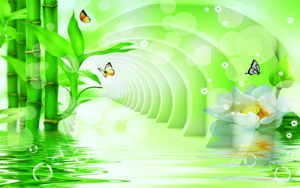 Современные занавески Home Dream на окна с изображением озера и бабочки 3d оконные