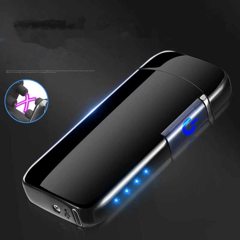 Новинка 2018 USB зажигалка электрическая с двойной дугой перезаряжаемая