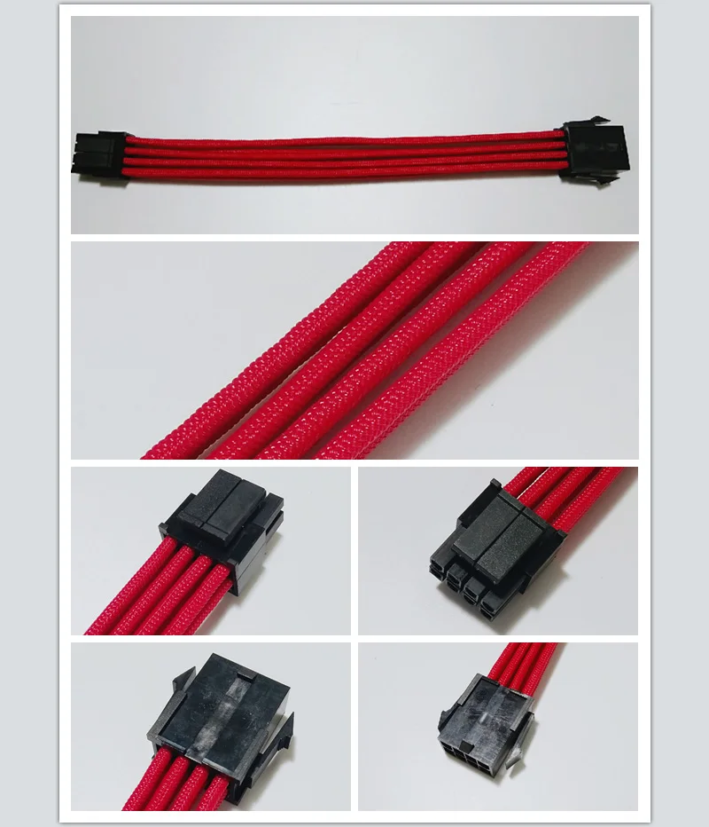 ATX EPS CPU 8-контактный разъем гнездо-штекер 4 + 4-контактный 18AWG PSU удлинитель/кабель с