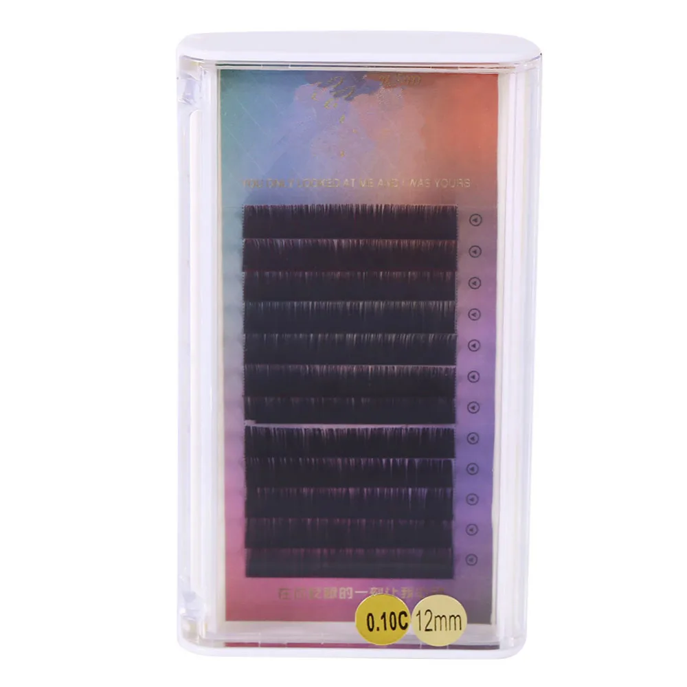 Красочные вспышки наращивание ресниц природа длинные градиентные накладные