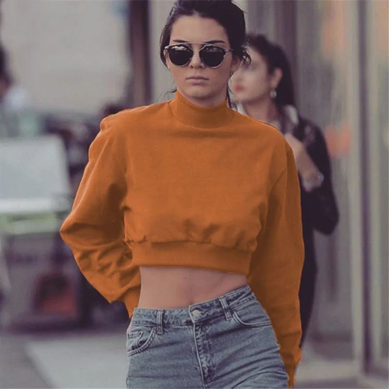 2017 новое поступление толстовки женские с длинным рукавом О-образным вырезом