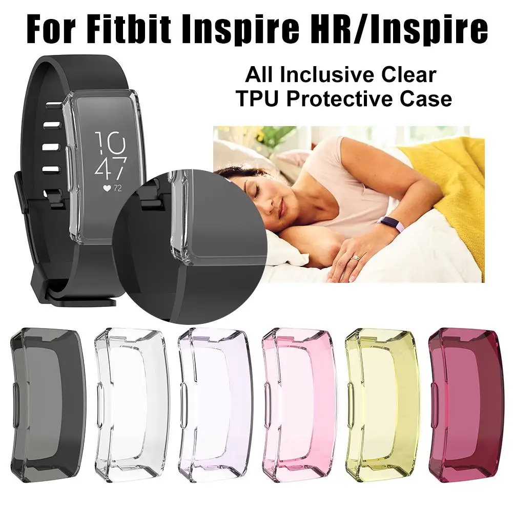 360 прозрачный ультратонкий ТПУ защитный чехол для Fitbit Inspire HR фитнес трекер