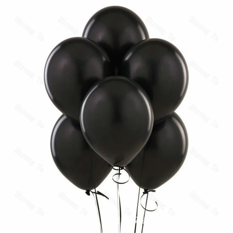 12 inch Pearl Color Gold Silver Black Latex Balloons Wedding Decoration Baby Shower Halloween Birthday | Дом и сад