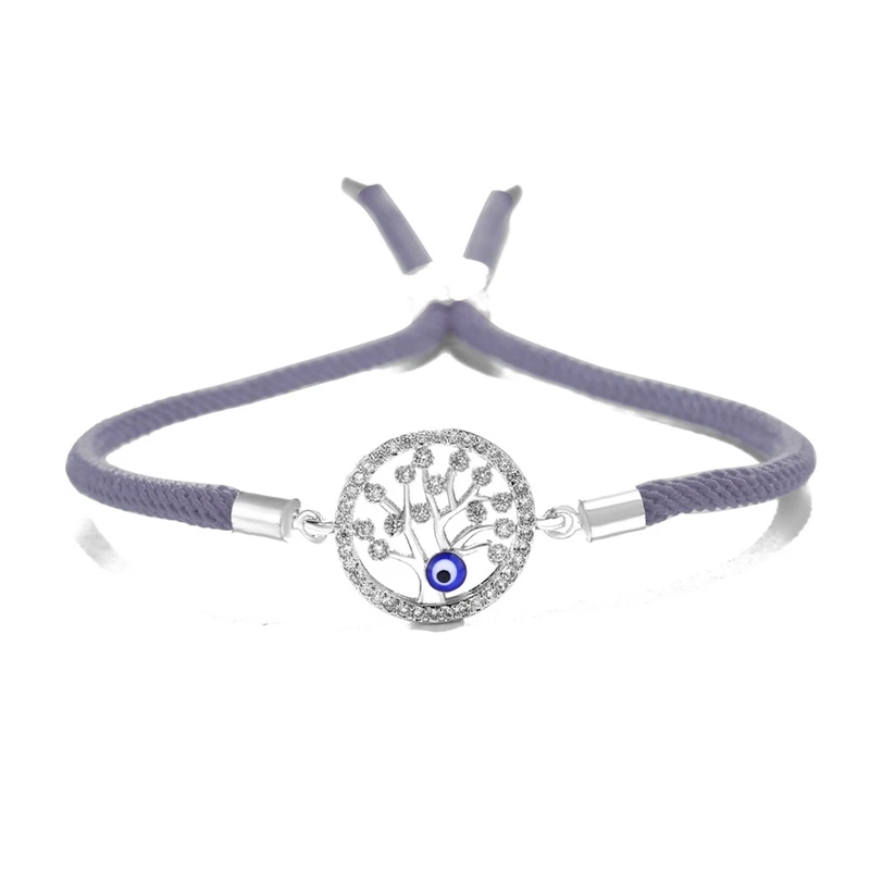 White Gold Новое поступление, ювелирные изделия, золото/серебро/розовое золото/черное дерево жизни, сглаза, браслеты для женщин и мужчин, браслеты с подвесками - Окраска металла: White Gold
