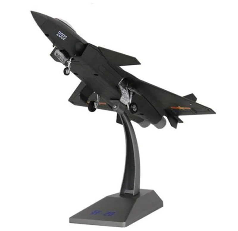 Игрушки подарок для Для детей 1: 72 Масштаб модели самолета сплав литье модели самолетов J-20 черный орел Истребитель модель