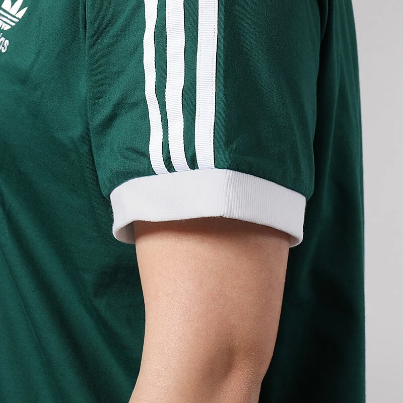 Original New Arrival Adidas Originals 3 STRIPES TEE Women's T-shirts short sleeve Sportswear | Спорт и развлечения