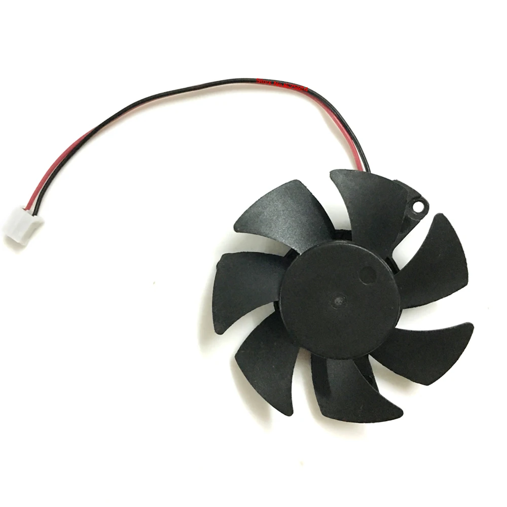 2pin Диаметр 45 мм R7 250 240 R5 230 GPU радиатор Графика карты охлаждающий вентилятор для XFX
