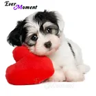 Алмазная живопись с собакой и животными Ever Instant 5D DIY Стразы, вышивка крестиком, алмазная вышивка, украшения для дома, мозаика ASF1311