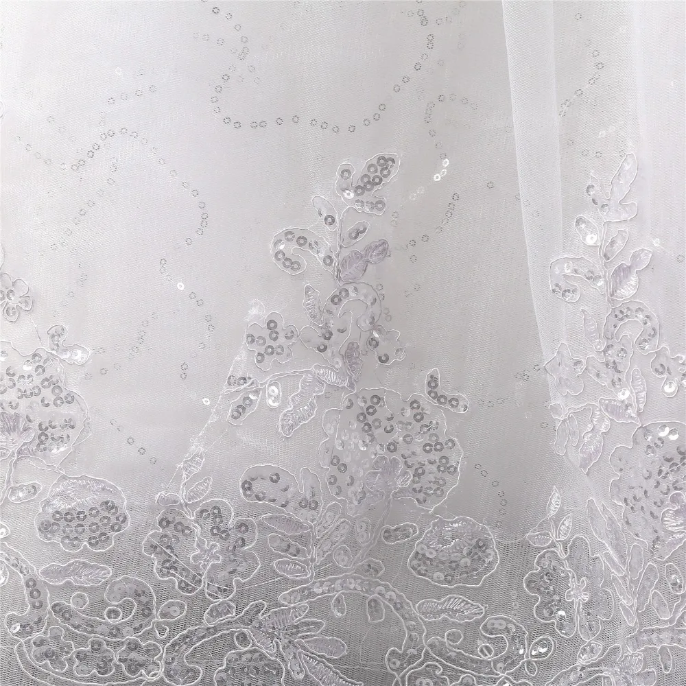 Роскошные белые свадебные платья с бисером jaevini бальное платье блестками и