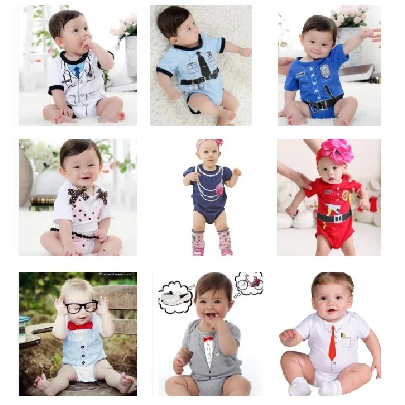 

Модель 100% года, боди для маленьких детей, цельный костюм для новорожденных, одежда с докторскими галстуками, комбинезон для маленьких мальч...