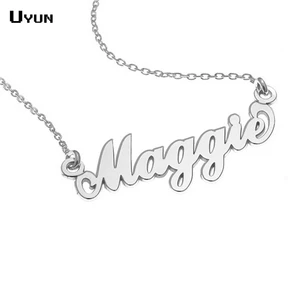 Ожерелье Senfai с именем на заказ, персонализированное, курсивное, именная табличка, модное ожерелье, ювелирные изделия для лучших друзей