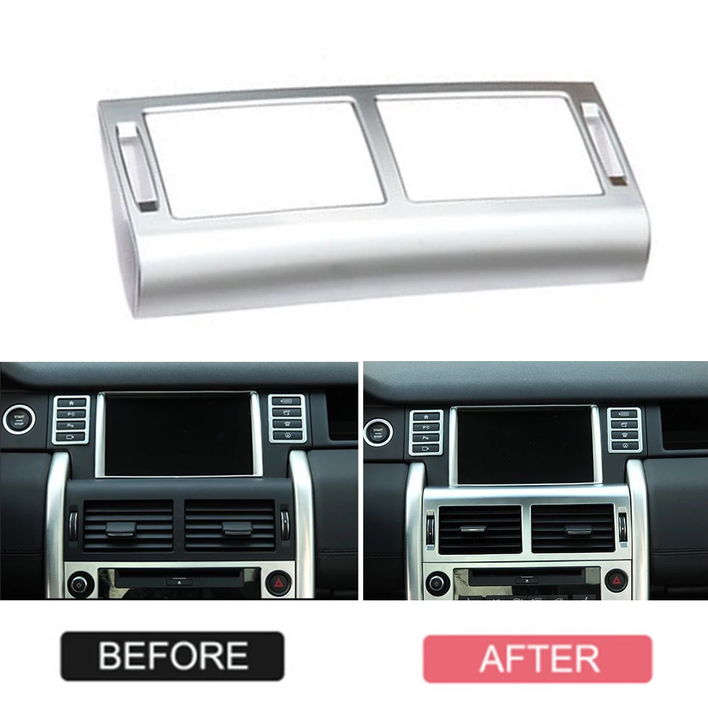 

JEAZEA ABS Серебряный центральный Кондиционер AC Vent Outlet Обложка Накладка для Land Rover Discovery Sport 2015 2016 2017 2018 2019