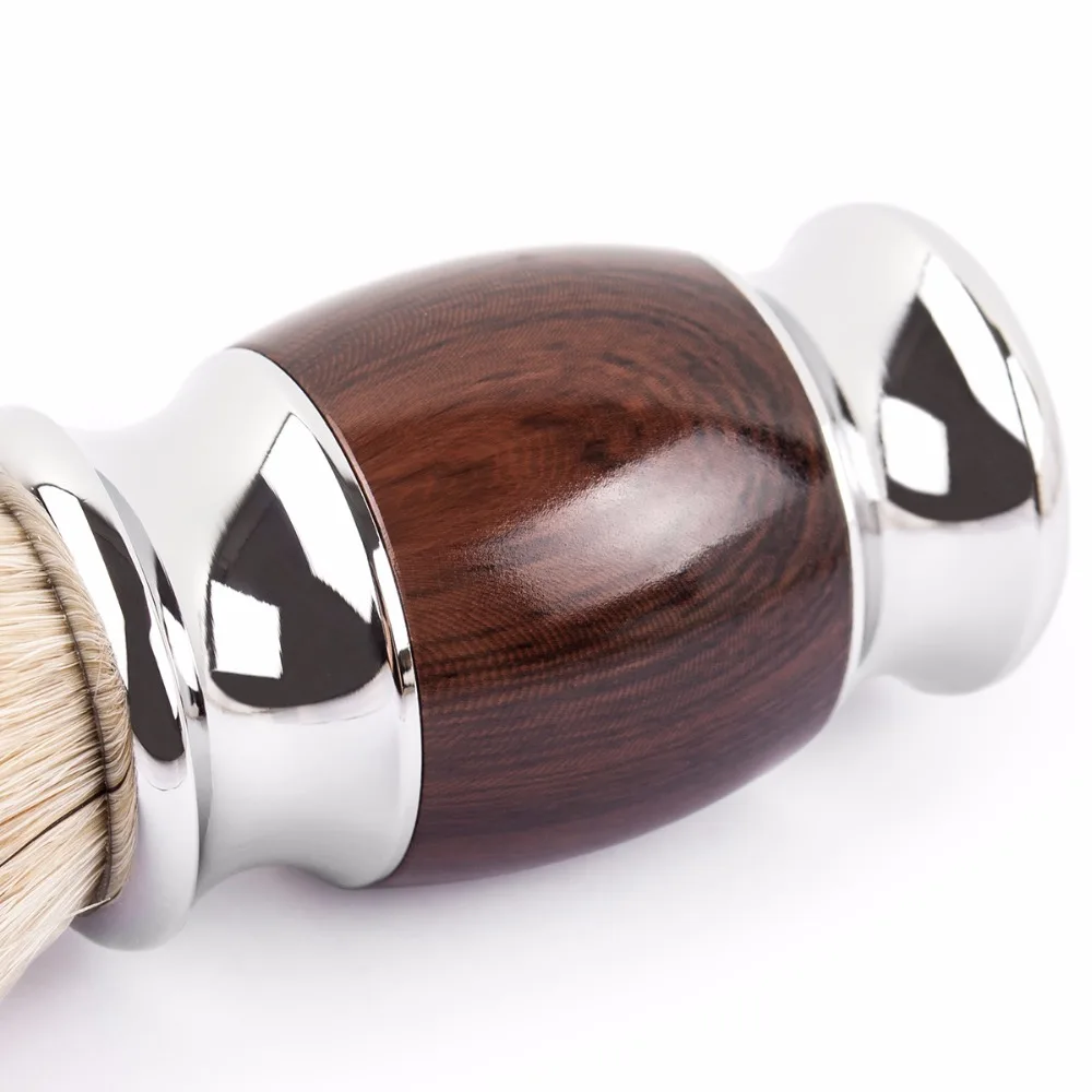 Qshave Man чистая барсука щетка для бритья дерево 100% бритвы безопасная прямая