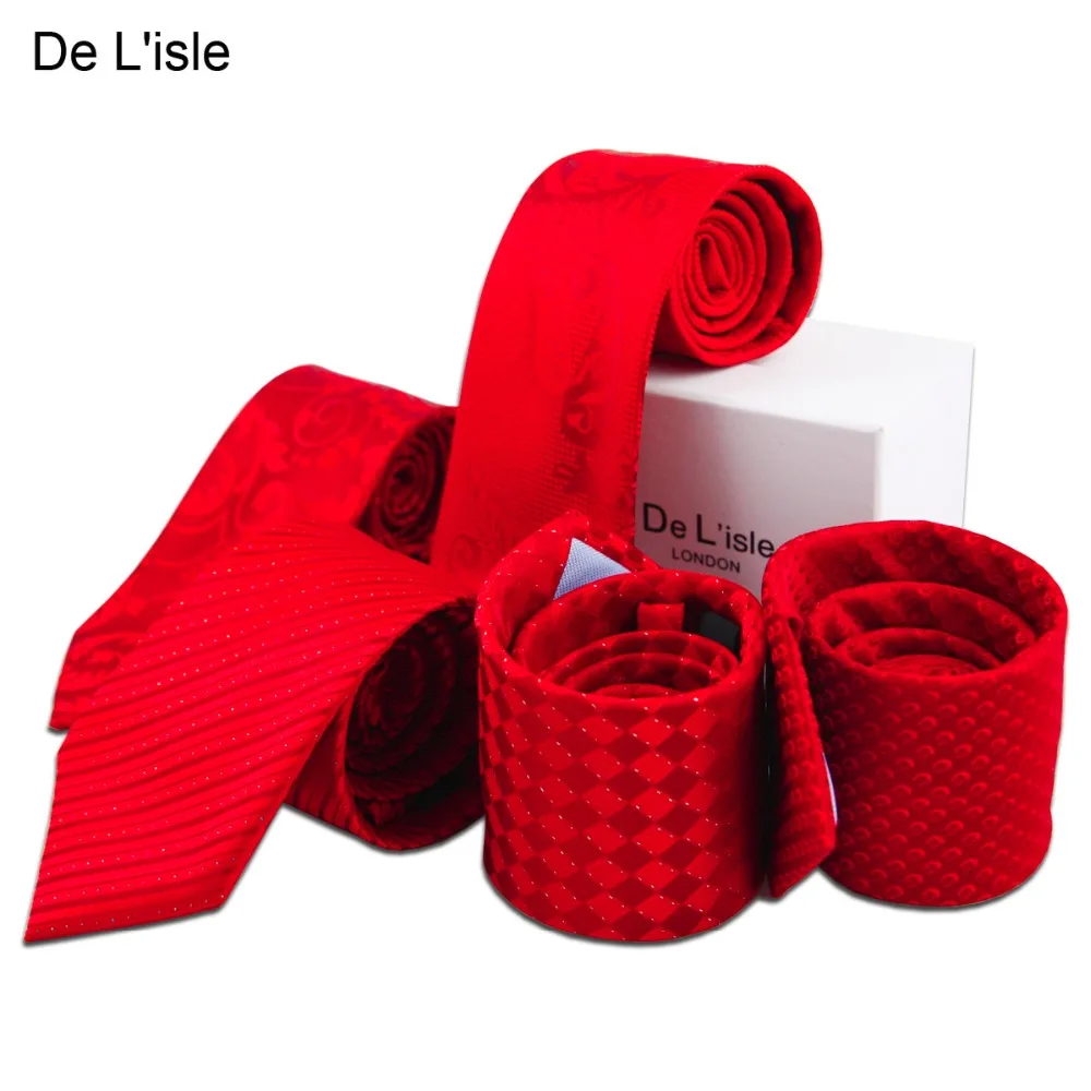 Классический 8 5 см Традиционный китайский теплый красный галстук нано