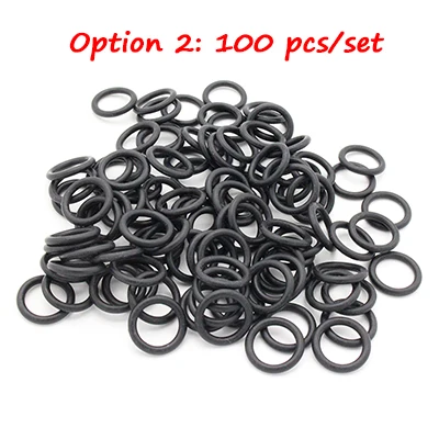 Oring x 100pcs Пейнтбольный Регулятор уплотнительное кольцо черная резина 50 шт./100 шт. опция ORB005 - Цвет: Oring x 100pcs