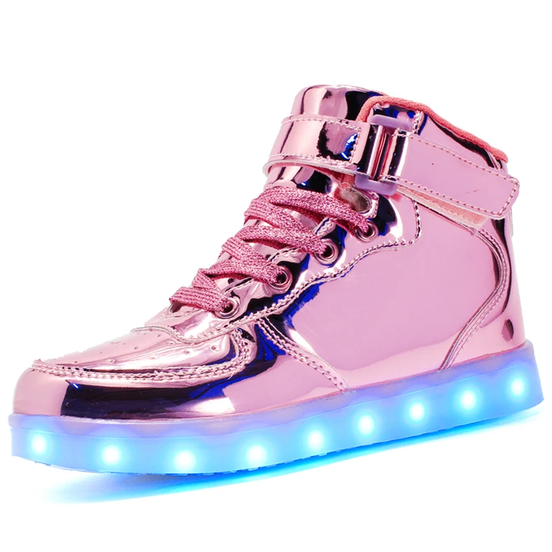 25-40 Size/ USB Charging Basket Led Children Shoes With Light Up Kids Casual Boys&ampGirls Luminous Sneakers Glowing Shoe enfant | Детская