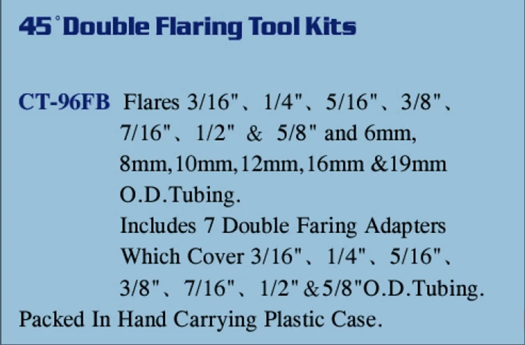 iGeelee Double Flaring&Cutter Tool Kit CT-96FB