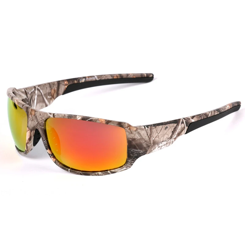 red Специальное предложение Oculos Masculino De Sol Модные мужские поляризованные солнцезащитные очки мужские камуфляжные солнцезащитные очки - Цвет линз: red
