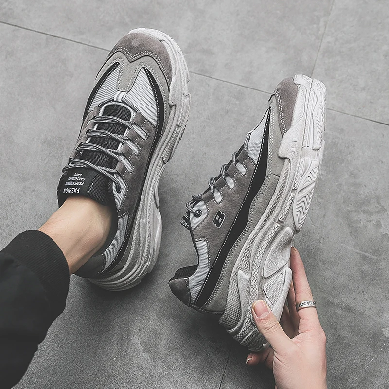 Мужская повседневная обувь Кроссовки высокого качества городской модная 2019