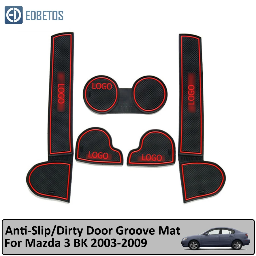 Противоскользящий дверной коврик 5 шт. для Mazda 3 BK 2003 2004 2005 2006 2007 2008 2009 MK1 MPS| |
