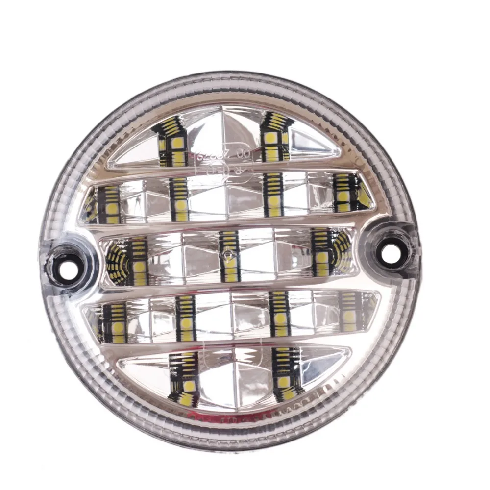 12 V/24 V круглый 95 мм светодиодный грузовик с прицепом Противотуманные огни фонарь заднего хода автомобиля задние тормоза стоп светильник поворота заднего светодиодный светильник s безопасности дорожного движения противотуманная фара ЕЭК
