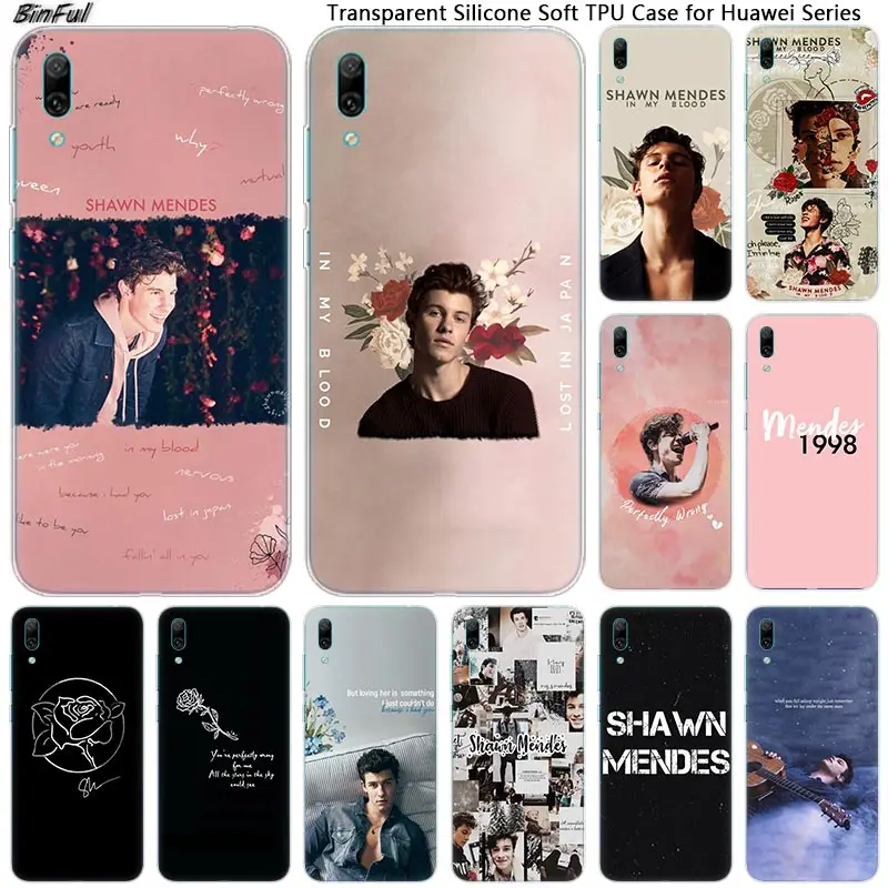 Чехол для телефона Shawn Mendes 98 мягкий силиконовый чехол Huawei Mate 10 20 Lite Pro Enjoy 9S Y9 Y7 Y6 Y5