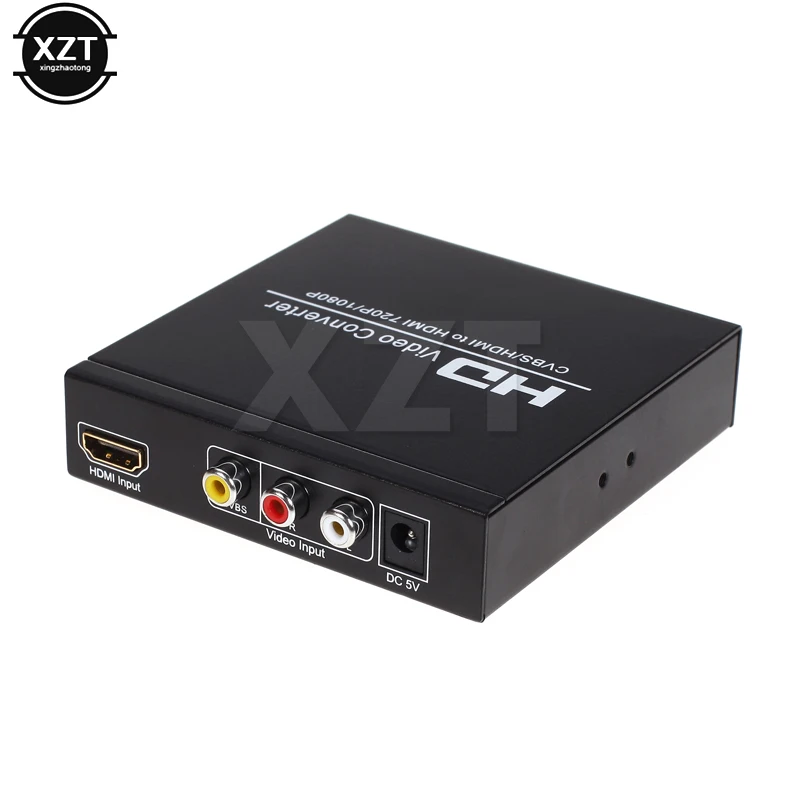 Композитный конвертер HDMI в SCART адаптер 720/1080P Аудио AV/CVBS AV сигнала HD приемник ТВ DVD
