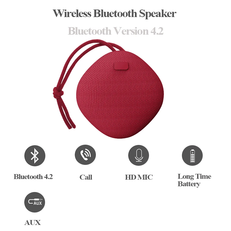 Bluetooth Колонка X3C 5 Вт с сабвуфером|Портативные колонки| |