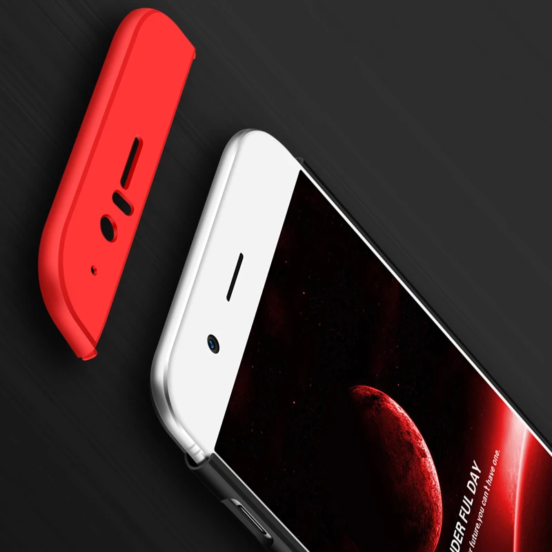 Oneplus 5 T чехол 3 в 1 360 полная защита PC матовый Твердый на заднюю панель телефона Oneplus5
