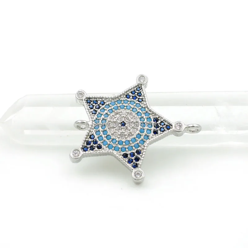 24*20*2 мм микро паве синий &amp клэт прозрачный CZ флейта подходит для женщин как DIY