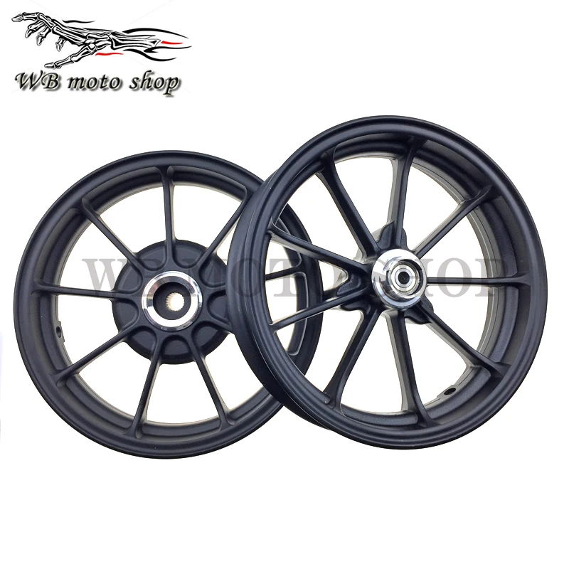 Мотоцикл изменение колеса дисковый тормоз для DIO AF18 AF27 AF28 Z4 ZX AF34 AF35 10-дюймовая шпилька для Алюминий сплава передние задние колеса обода новой