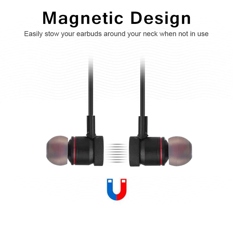 Pluseye Магнитная Bluetooth наушники Беспроводной Металл гарнитура музыке стерео