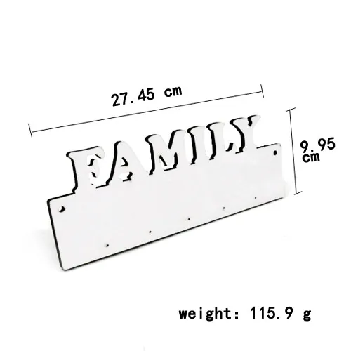 10 шт./лот DIY сублимационная вешалка для ключей белый крючок одежды халат