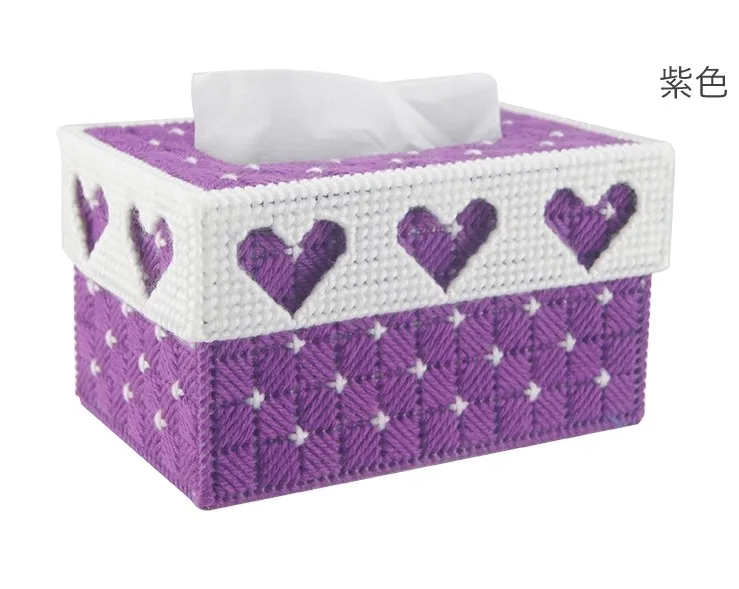 1set 3D Вышивка крестом DIY коробка ткани 9 цветов домашняя работа рукоделие была вырезана z - Цвет: 1set