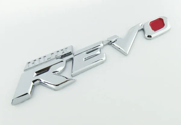 Автомобильный хромированный стикер с красной эмблемой HILUX REVO для M70 M80|Наклейки на