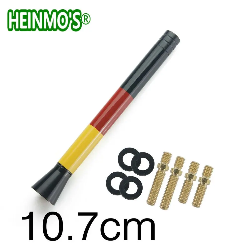 Flag DE 107mm Аксессуары для MINI Cooper, земляк для MINI Cooper R56 R50 R53 R55 R60, одна автомобильная антенна для MINI F56 F55 F54 F60 F61 - Цвет: Flag DE 107mm