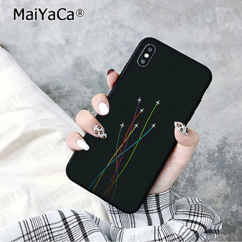 A4 MaiYaCa самолет Летающий путешествие облако самолет клиент чехол для телефона для iphone 11 pro 8 7 66S Plus X XS MAX 5S SE XR чехол - Цвет: A4