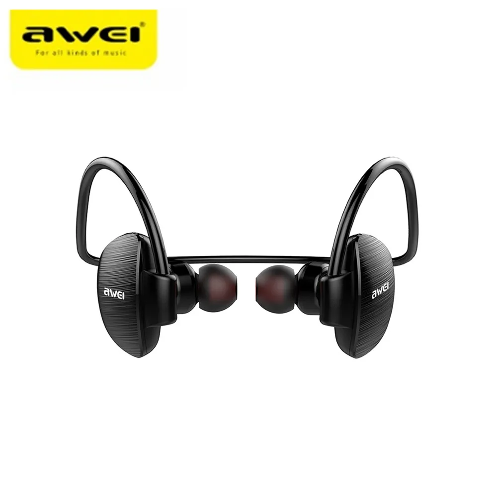 Awei A847BL мини Беспроводной устойчивое Шум Отмена наушники уха крючки Стиль Bluetooth