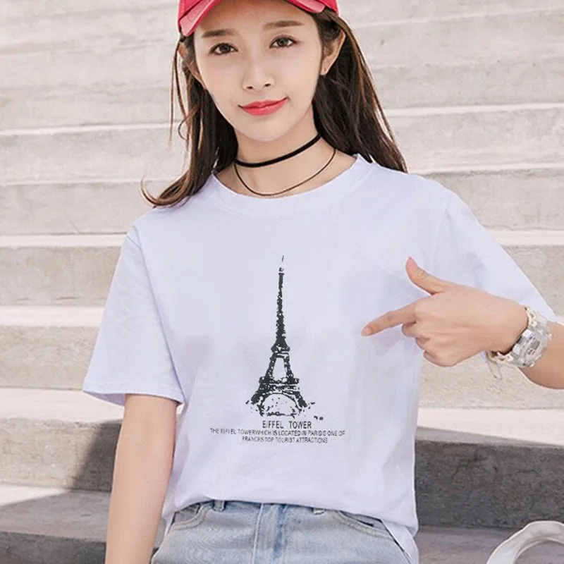 Женская футболка с буквенным принтом в Корейском стиле летняя удобная свободная