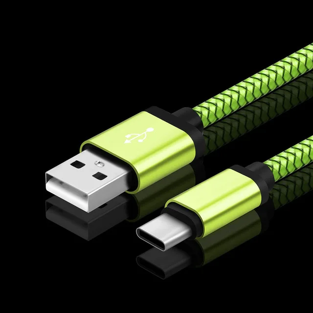 Большой usb Тип C кабель быстрой зарядки кабель 25 см 1 м 2 м 3 м USB C зарядный кабель провода шнур USB-C кабель для samsung huawei Xiaomi
