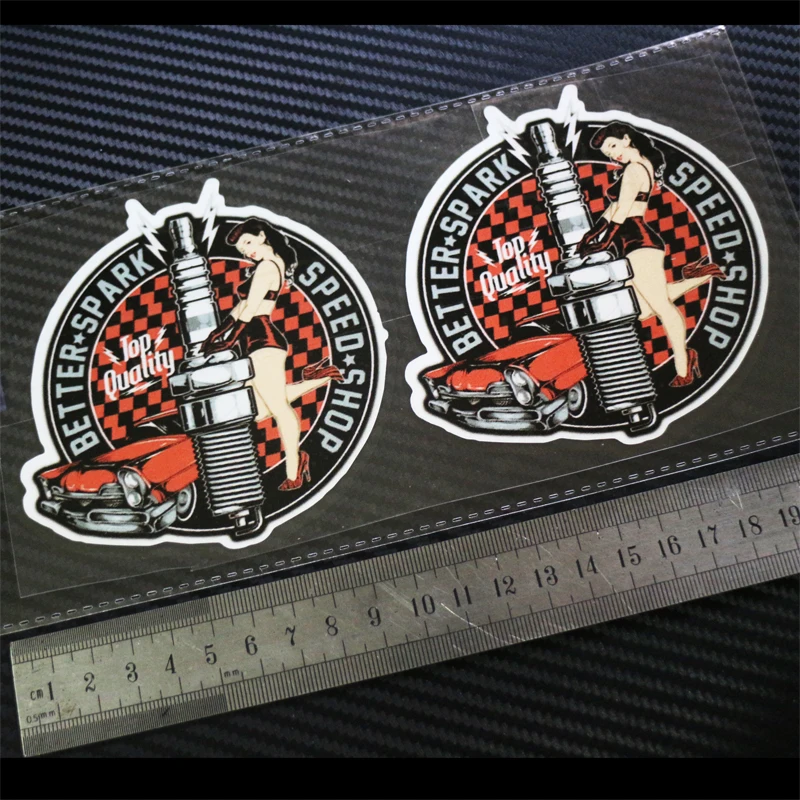 Sixsub лучшая свеча скорости винтажный Ретро классический автомобиль Pinup X2 мотоцикл