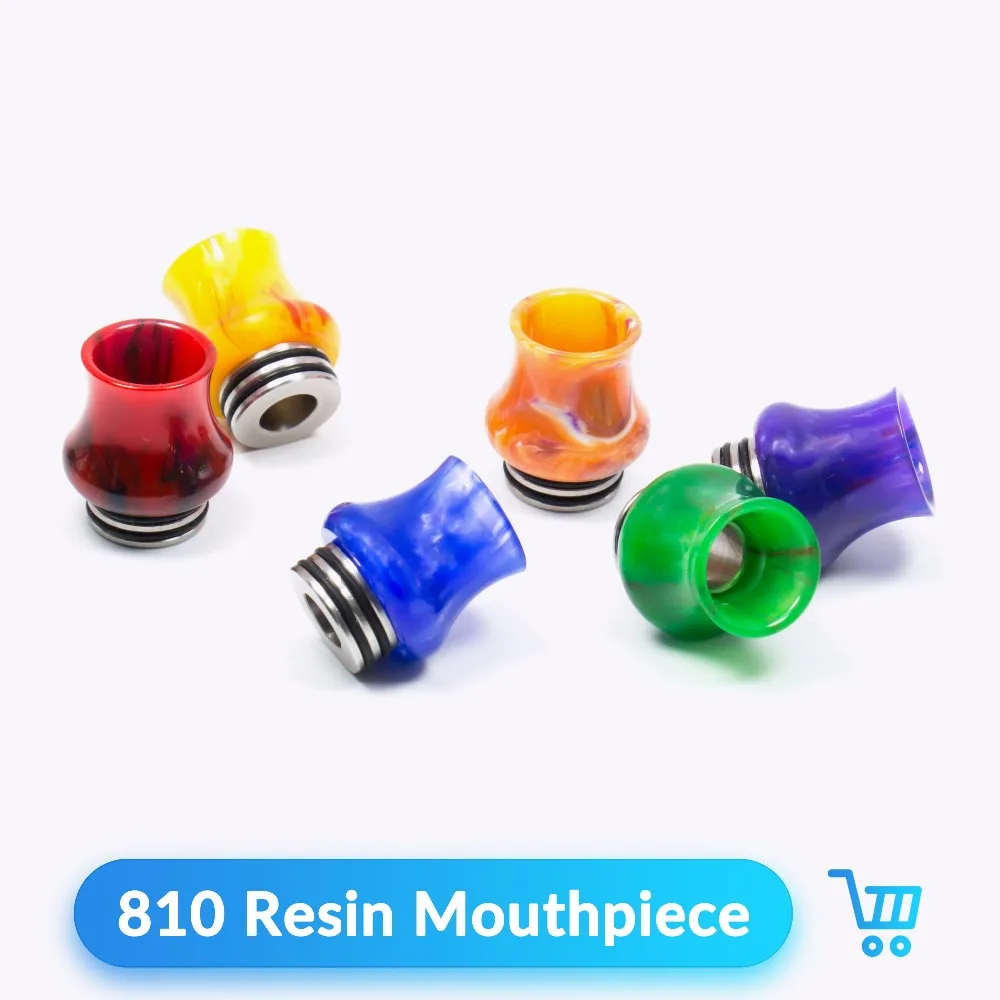 Кварцевые Banger капельного наконечника 810 смолы розы для V8 RTA RDA бак вапорайзер